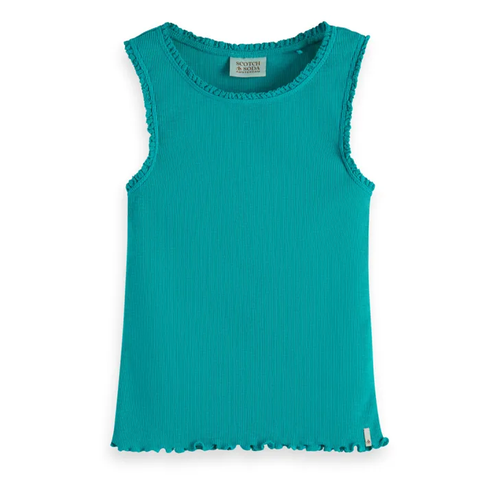 Scotch & Soda Débardeur Côtelé | Turquoise