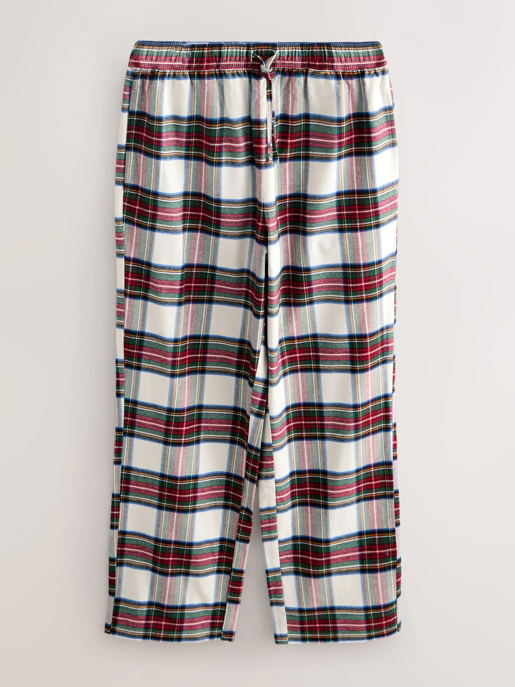 Rood/wit geruit - Bijpassende familie Kerstmis Knoopsluiting Pyjama's