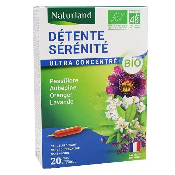 Naturland Relaxamento Serenidade Orgânico 20 ampolas