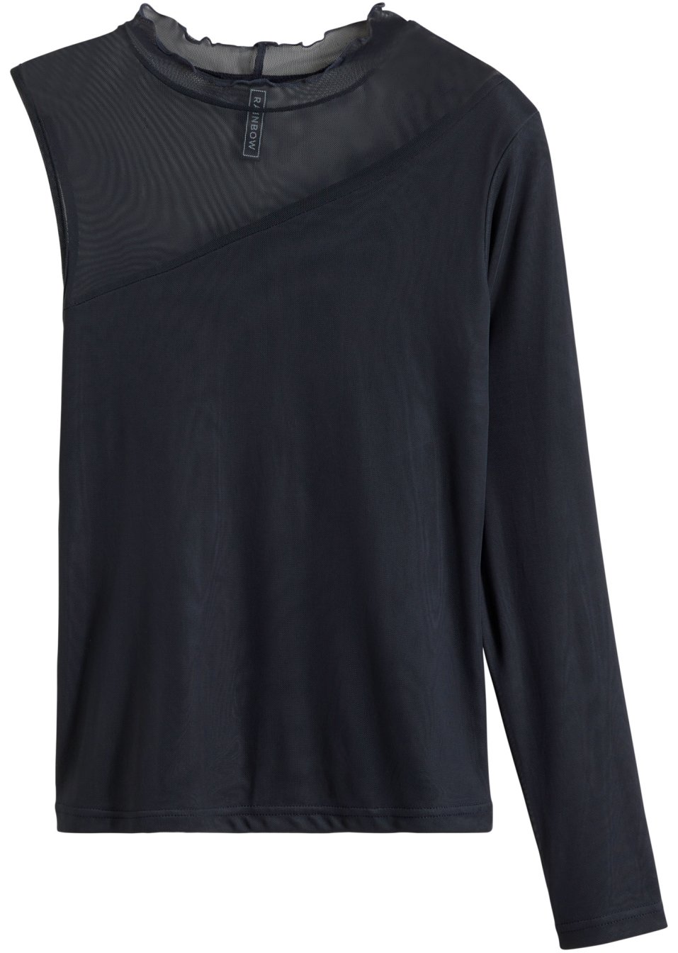 T-shirt à une manche longue en résille