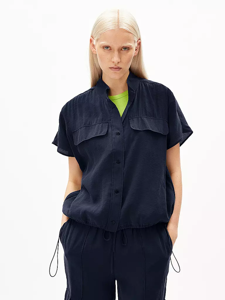 ARMEDANGELS Bluse BAHAAREH dunkelblau
