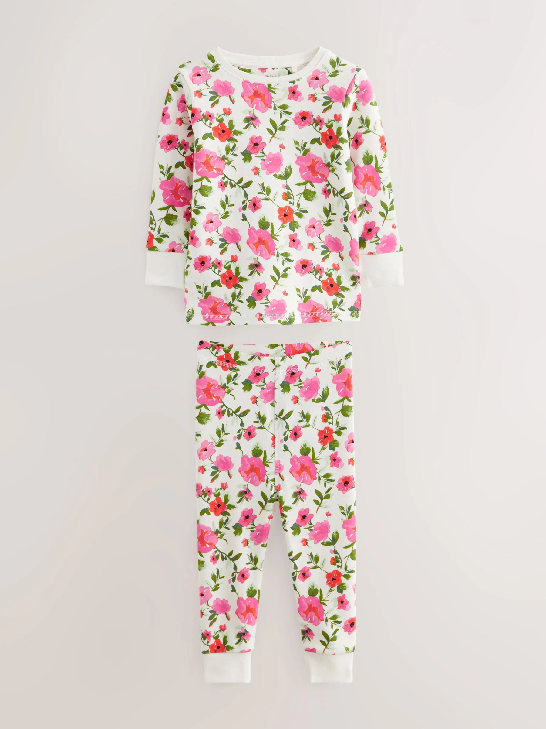 Roze/zwart - Verpakking van 3 knusse pyjama's (9 mnd-16 jr)
