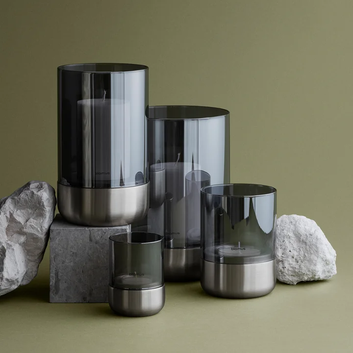 Blomus - Calma Windlicht, Ø 12 cm, klar / magnet