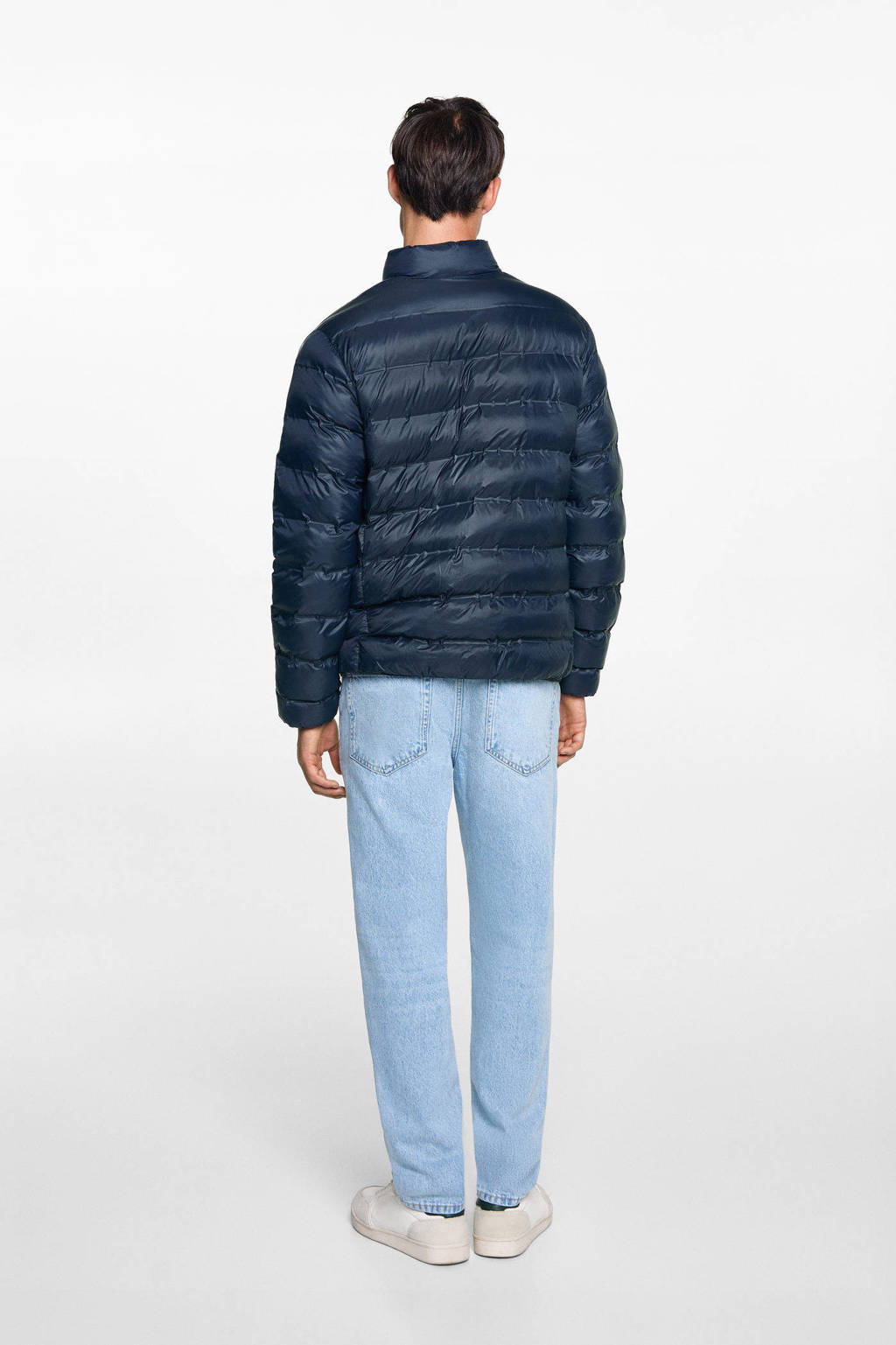 MANGO TEEN gewatteerde jas marine