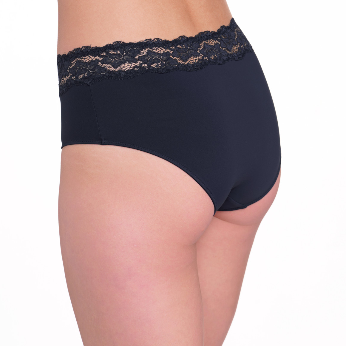 Gina Benotti Damen Panty mit Spitze dunkelblau