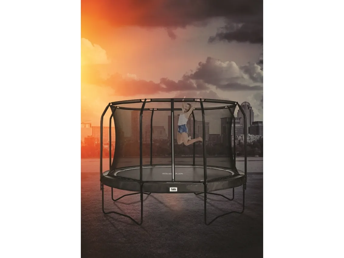 Salta Trampolin Premium Black Edition Ø396 cm, sort inkl. sikkerhedsnet (805-561)