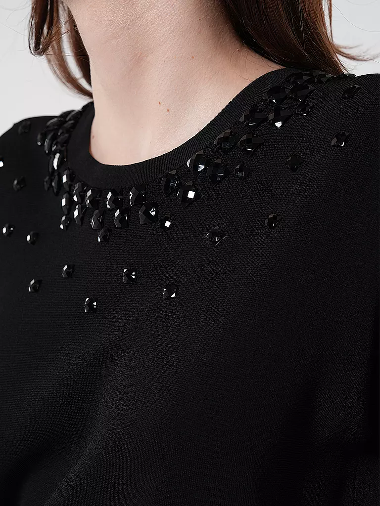 EMPORIO ARMANI Strickshirt schwarz