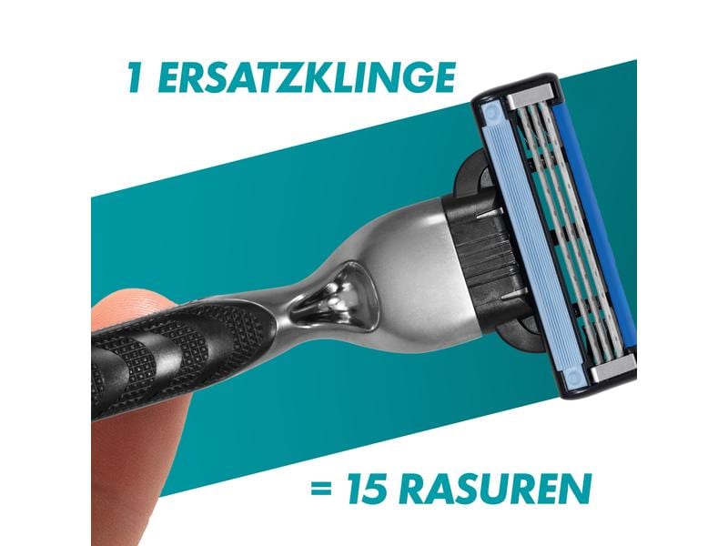 Gillette Rasierer Mach3   8 Klingen Nassrasierer für Herren mit Ersatzklingen