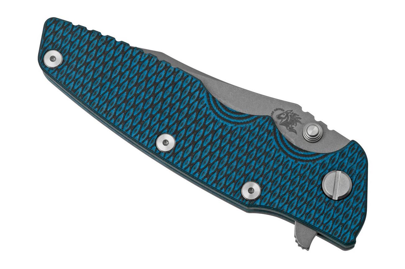Rick Hinderer Eklipse 3.5” Spearpoint S45VN, Battle Blue, Blue Black G10, zakmes