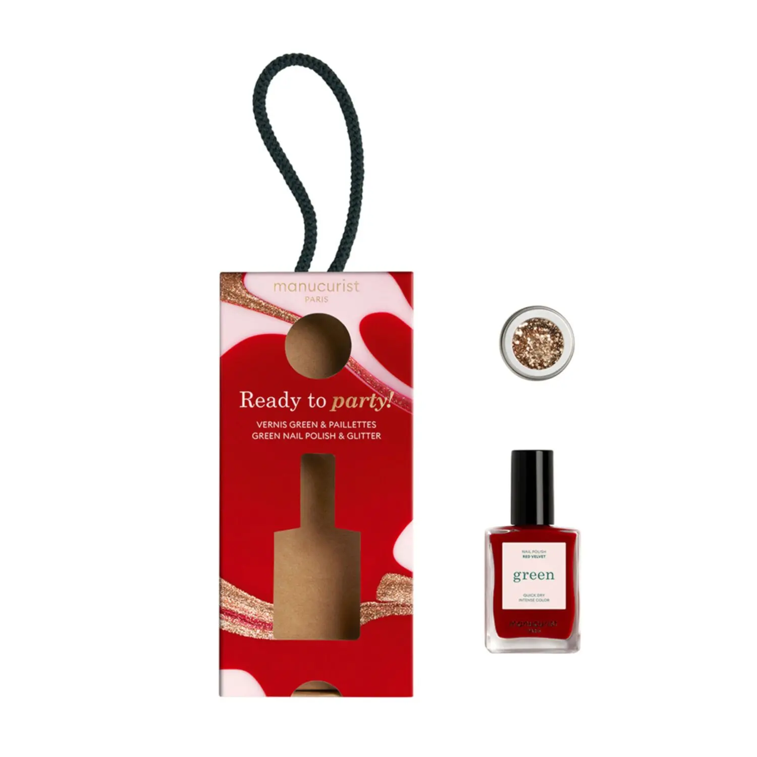 Manucurist - Coffret OrnementVernis & Paillettes Red Velvet & Gold- Femme