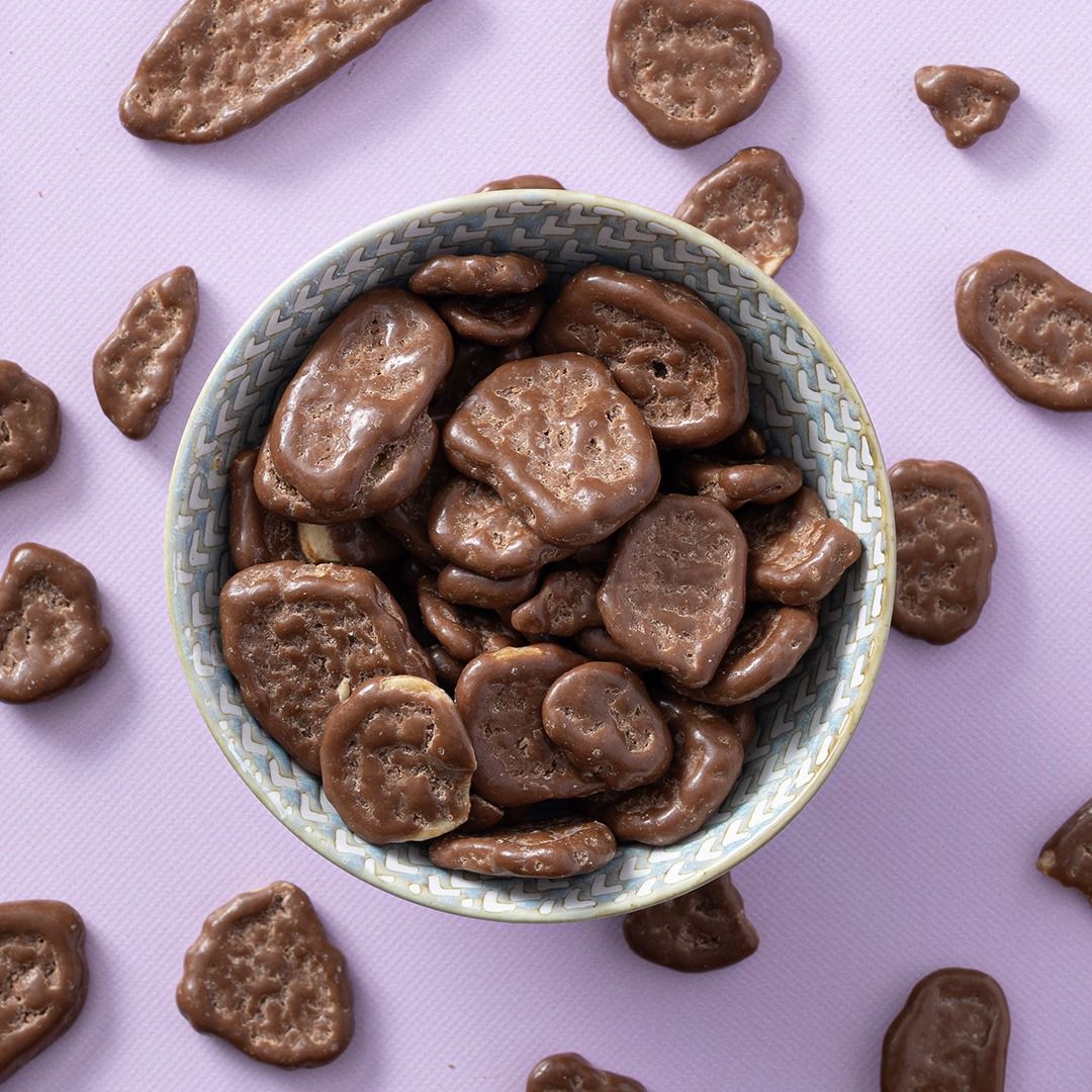 Chocolade melk bananenchips