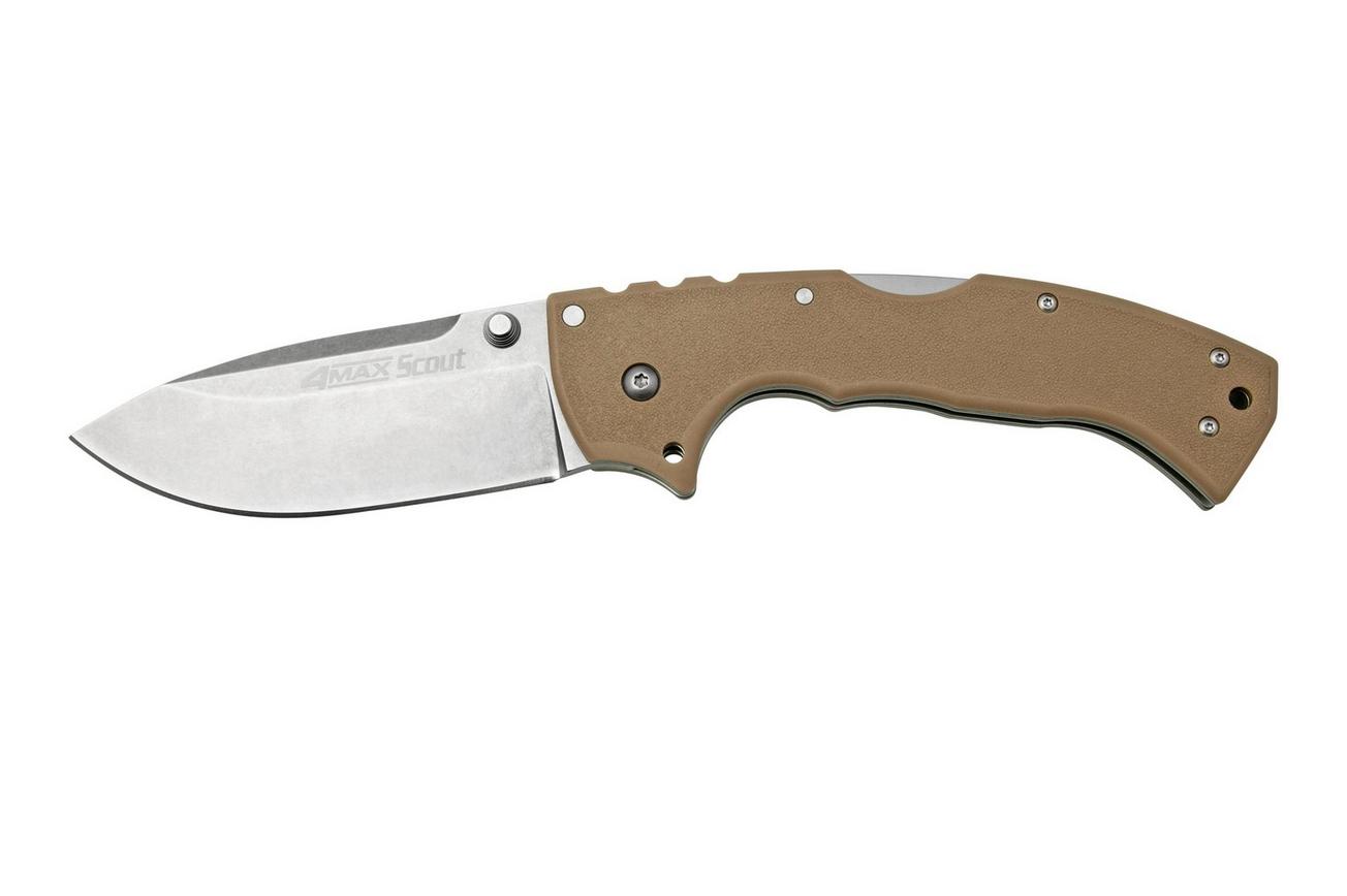 Cold Steel 4 Max Scout 62RQDTSW Desert Tan zakmes, Andrew Demko design