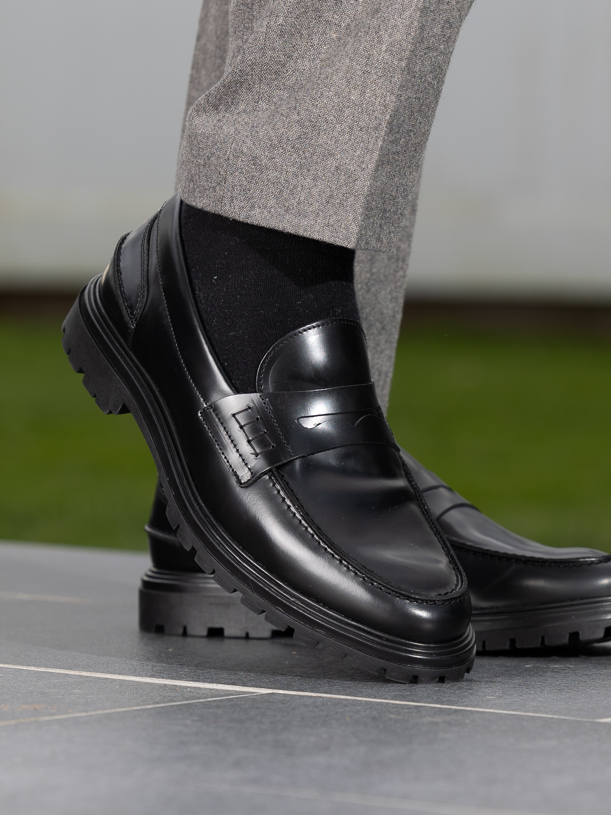 Gregers - Moccasin Black - Trapes Sko