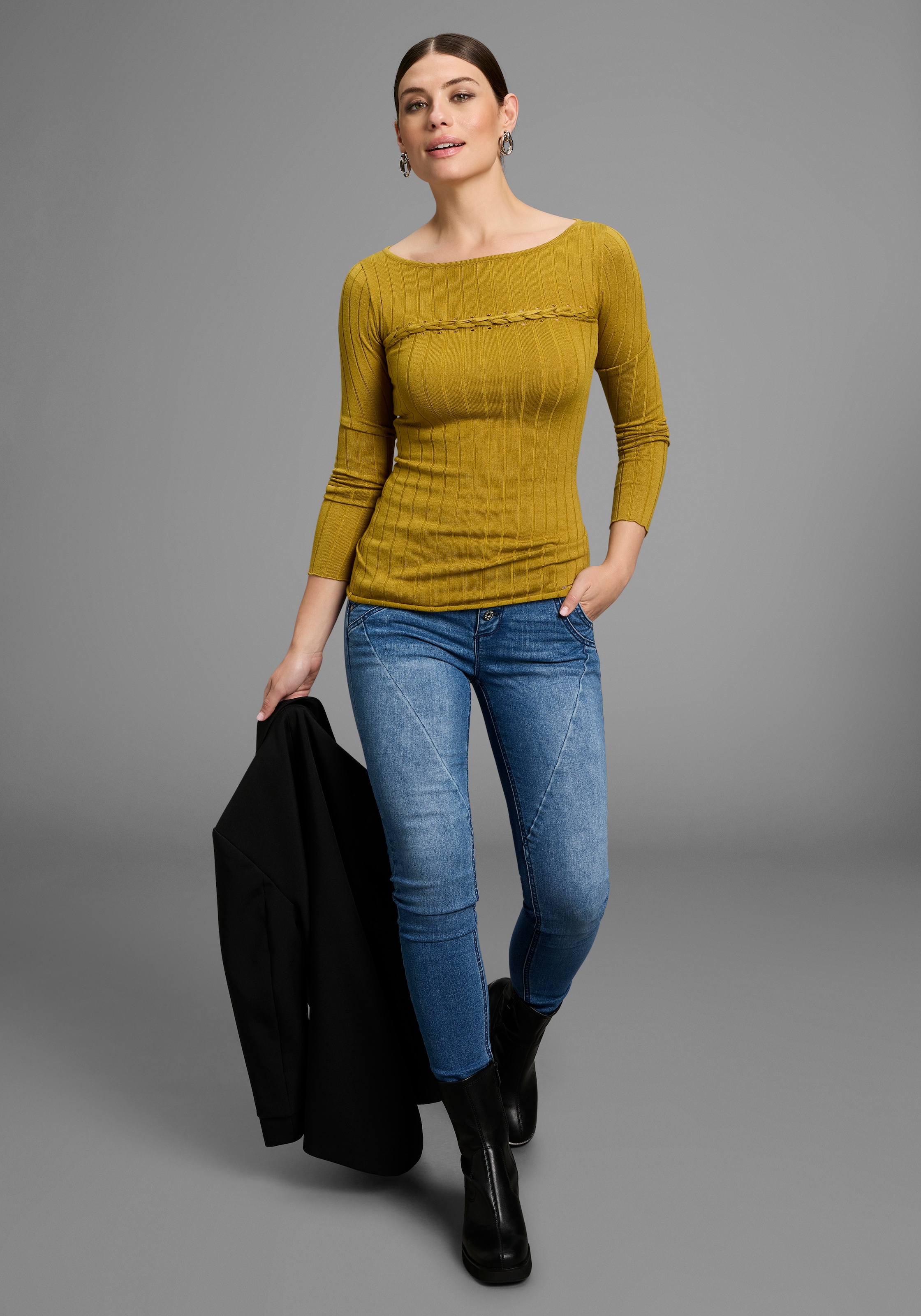 Bruno Banani Skinny-fit-Jeans , mit schrägen Nähten - NEUE KOLLEKTION