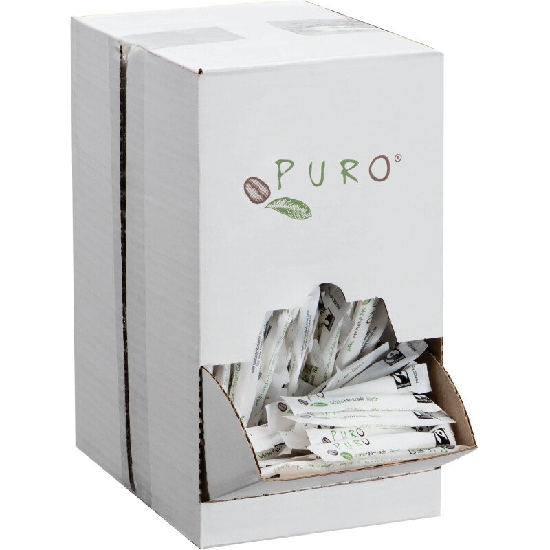 Sucre en poudre Puro - Boîte distributrice de 500 sticks