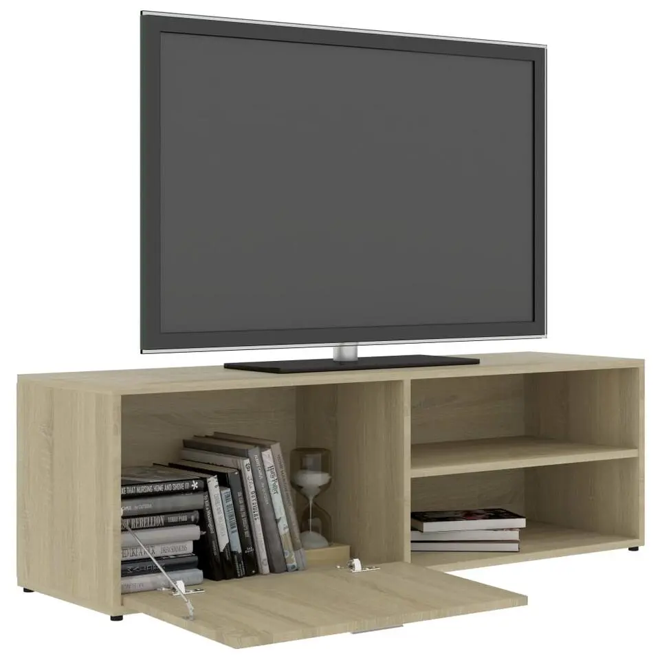 vidaXL - Tv-meubel - Bruin - Bewerkt hout