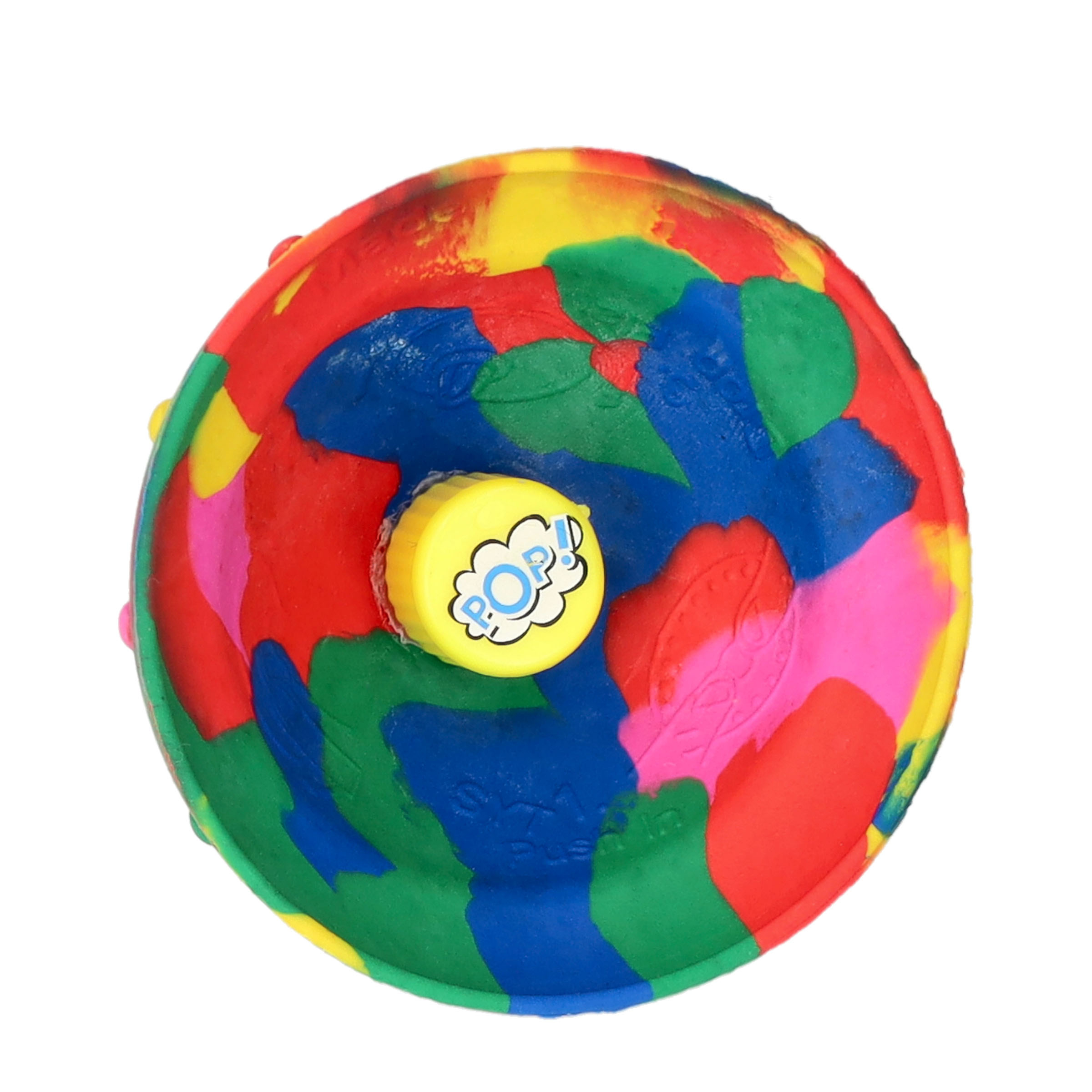 (Ø5cm) Gummi Plopper Kinder Spiel Springender Popball Fidget Spielzeug Bouncing Hüpfschüssel - Bunt