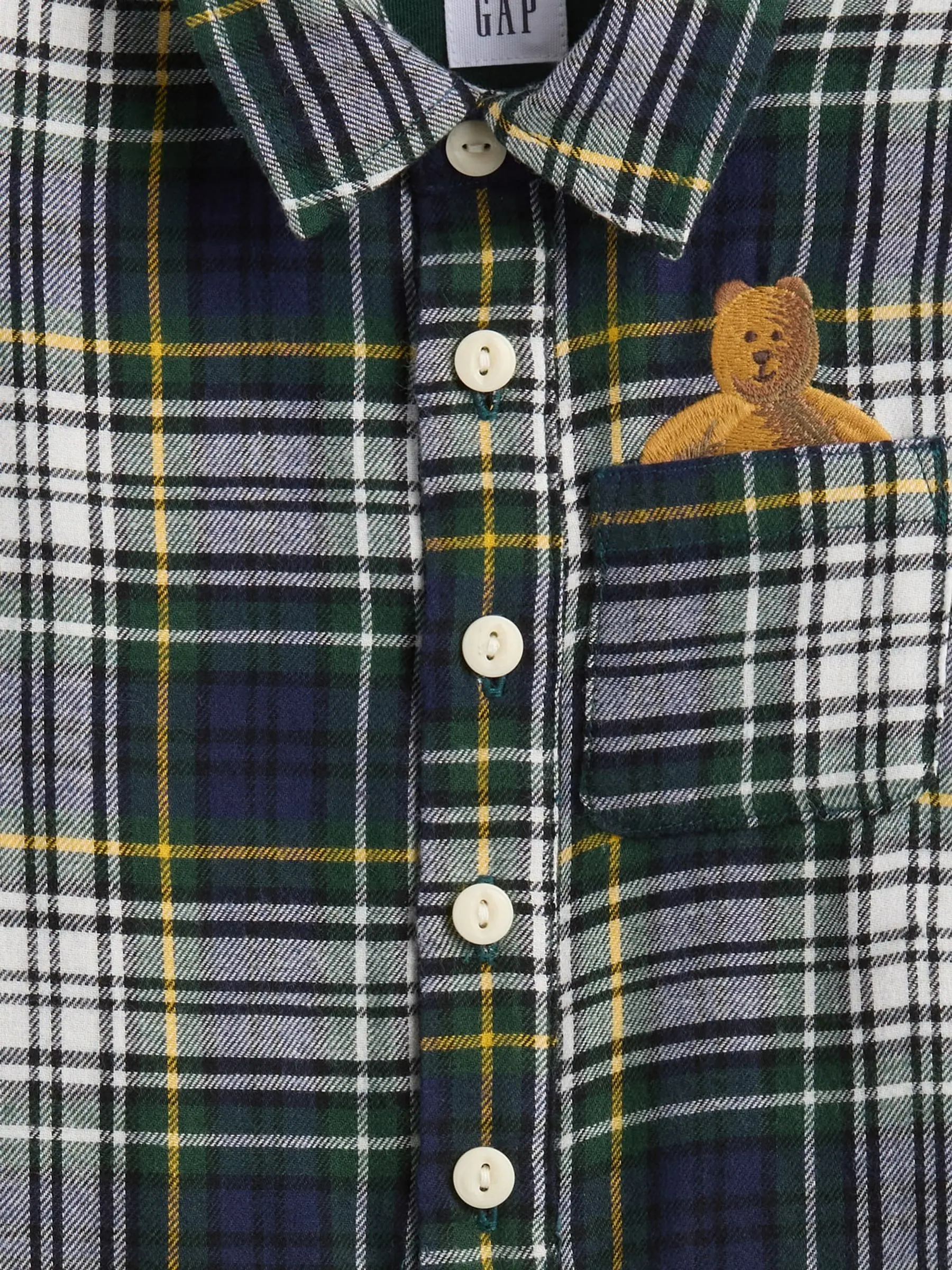 Donkerblauw - Gap flanellen Pyjama 1 Pieces (0-24maanden)