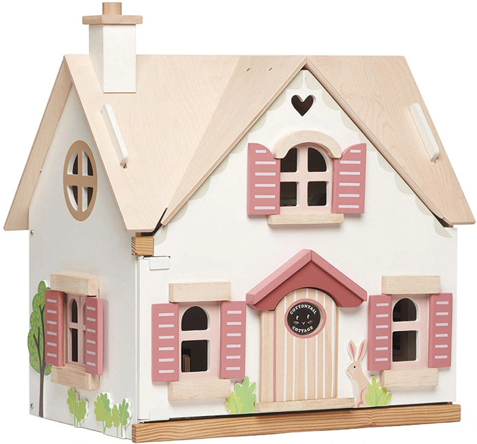 Puppenhaus COTTONTAIL (44x33x47,5) mit Mobiliar