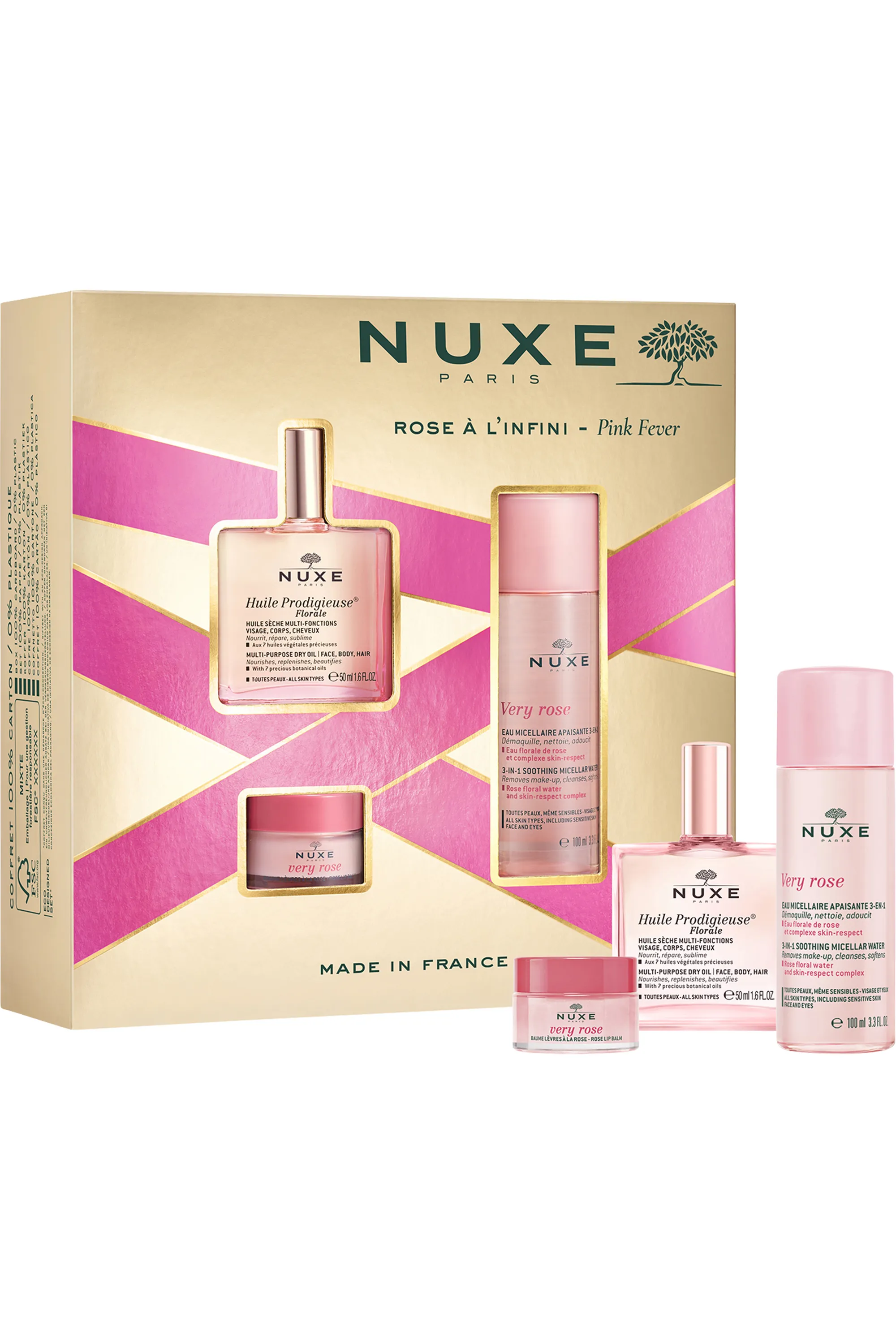 Nuxe Coffret soin visage Rose à l’infini avec l’Huile Prodigieuse® Florale 50ml-150 ml