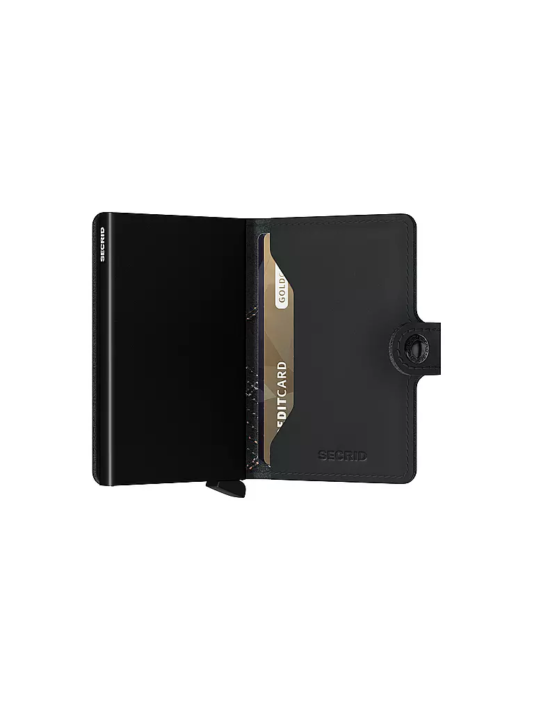 SECRID Geldbörse - Miniwallet Linea Mini Orange schwarz