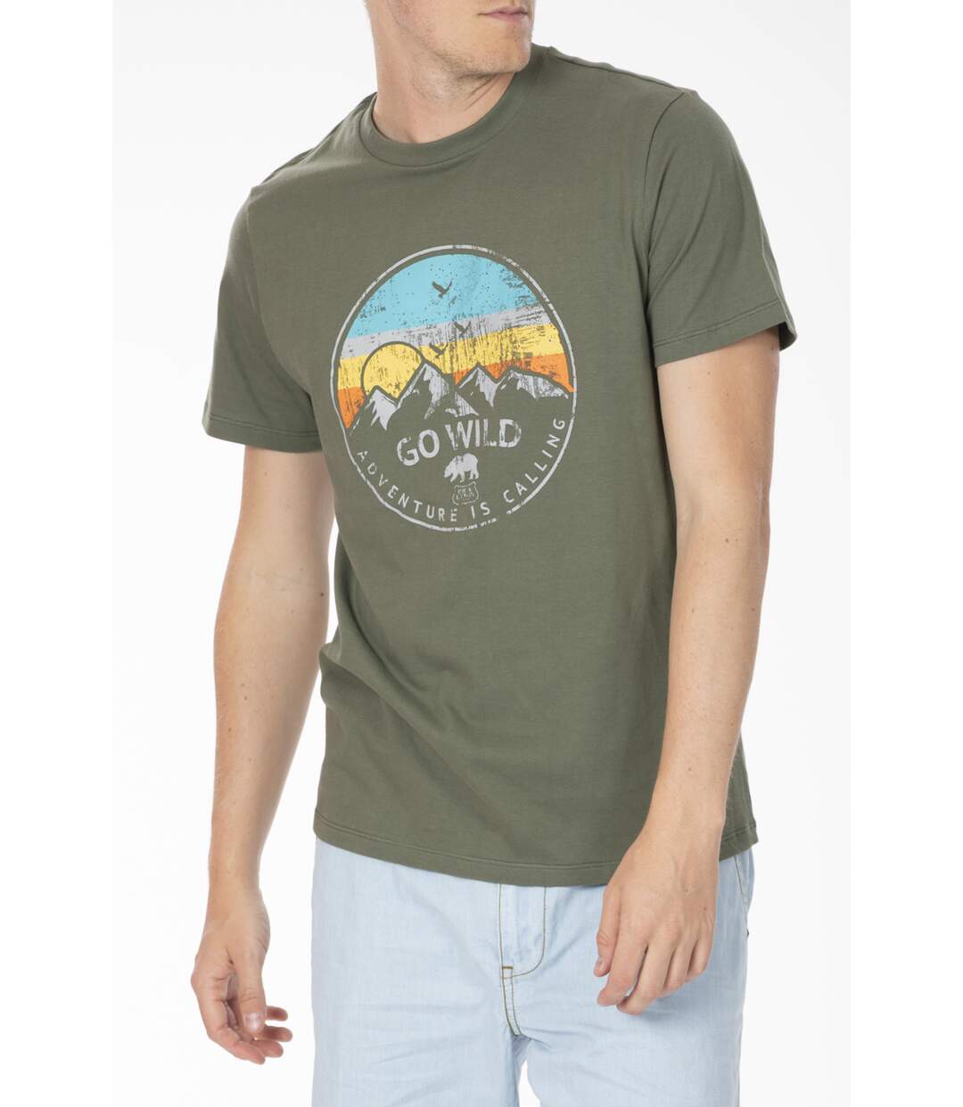 T-shirt jersey coton ARRIS KAKI