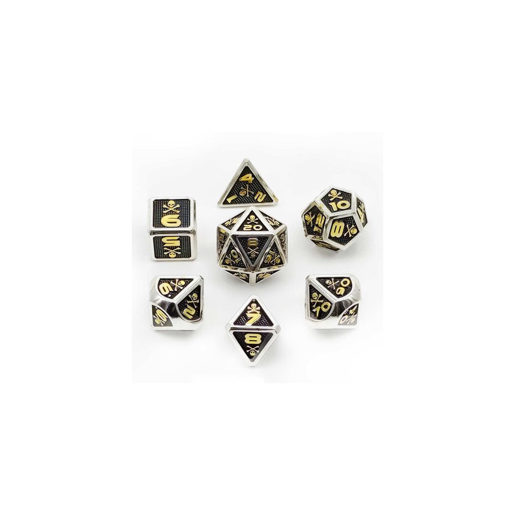 Set de 7 Dés JDR Répliquant : Piraterie