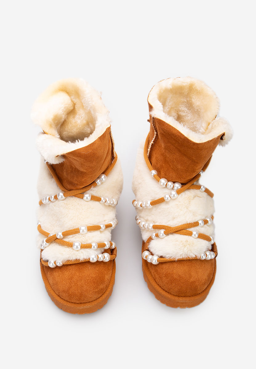 Bottes de neige femme chameau Belvia