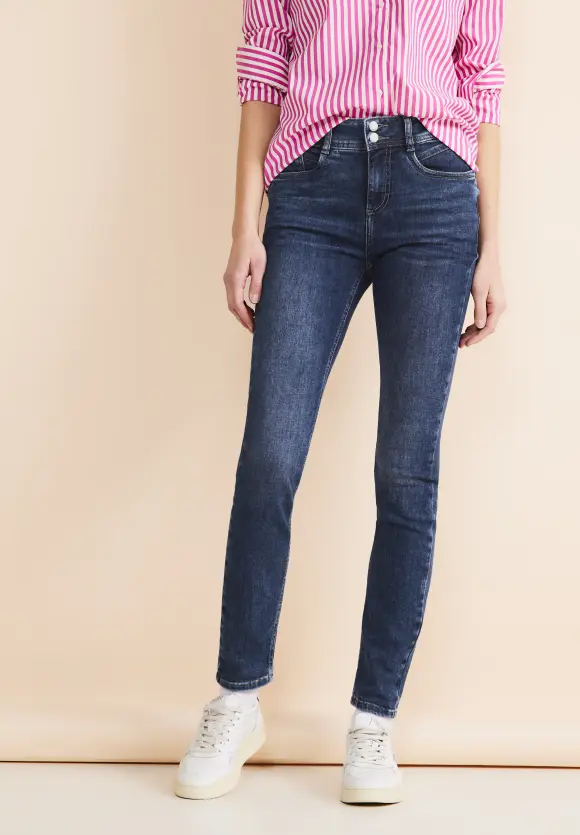 Slim Fit indigo Jeans - brilliant indigo random wash