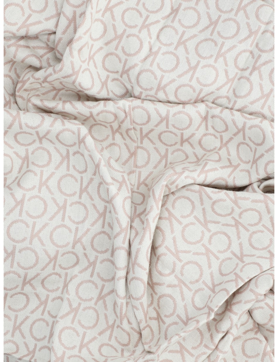 FRINGES MONOGRAM SCARF 100X200