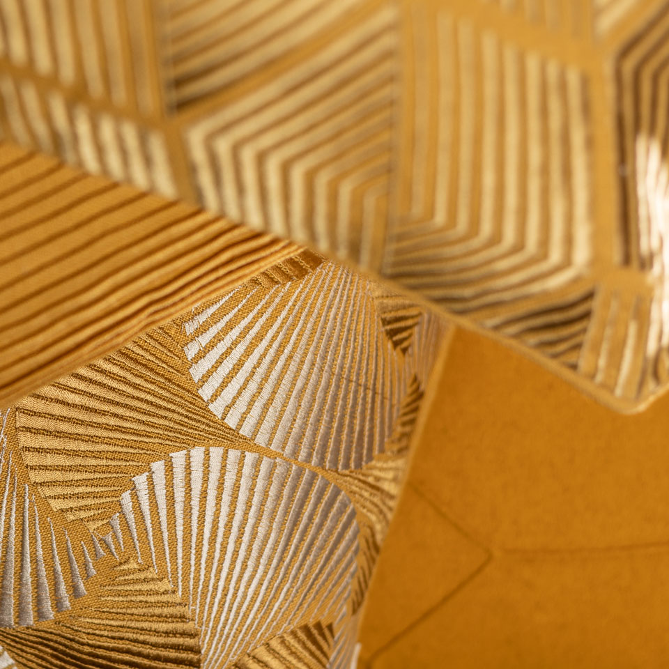 Kussen linnen Art Deco ochre