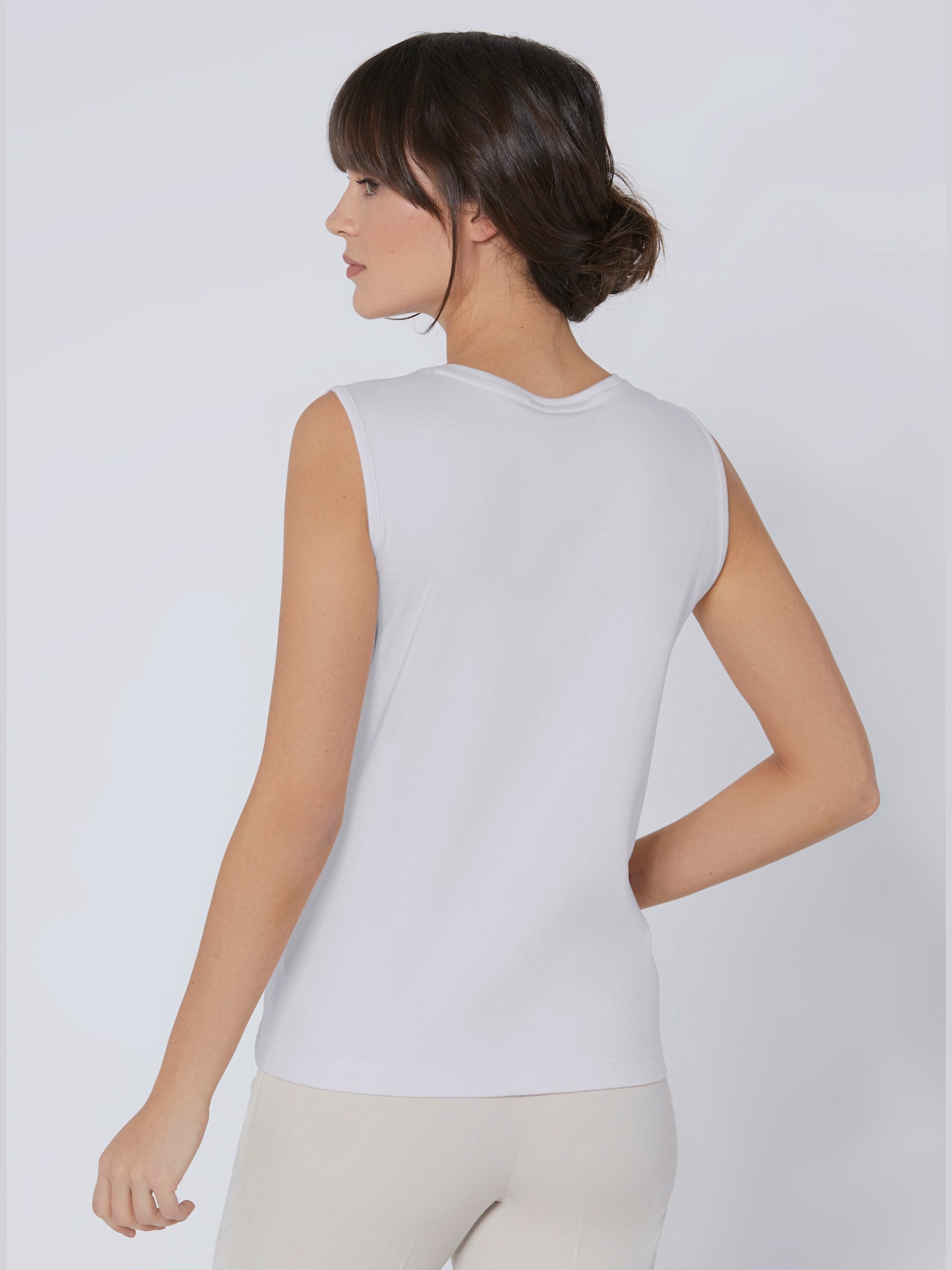 Débardeur coton brillance