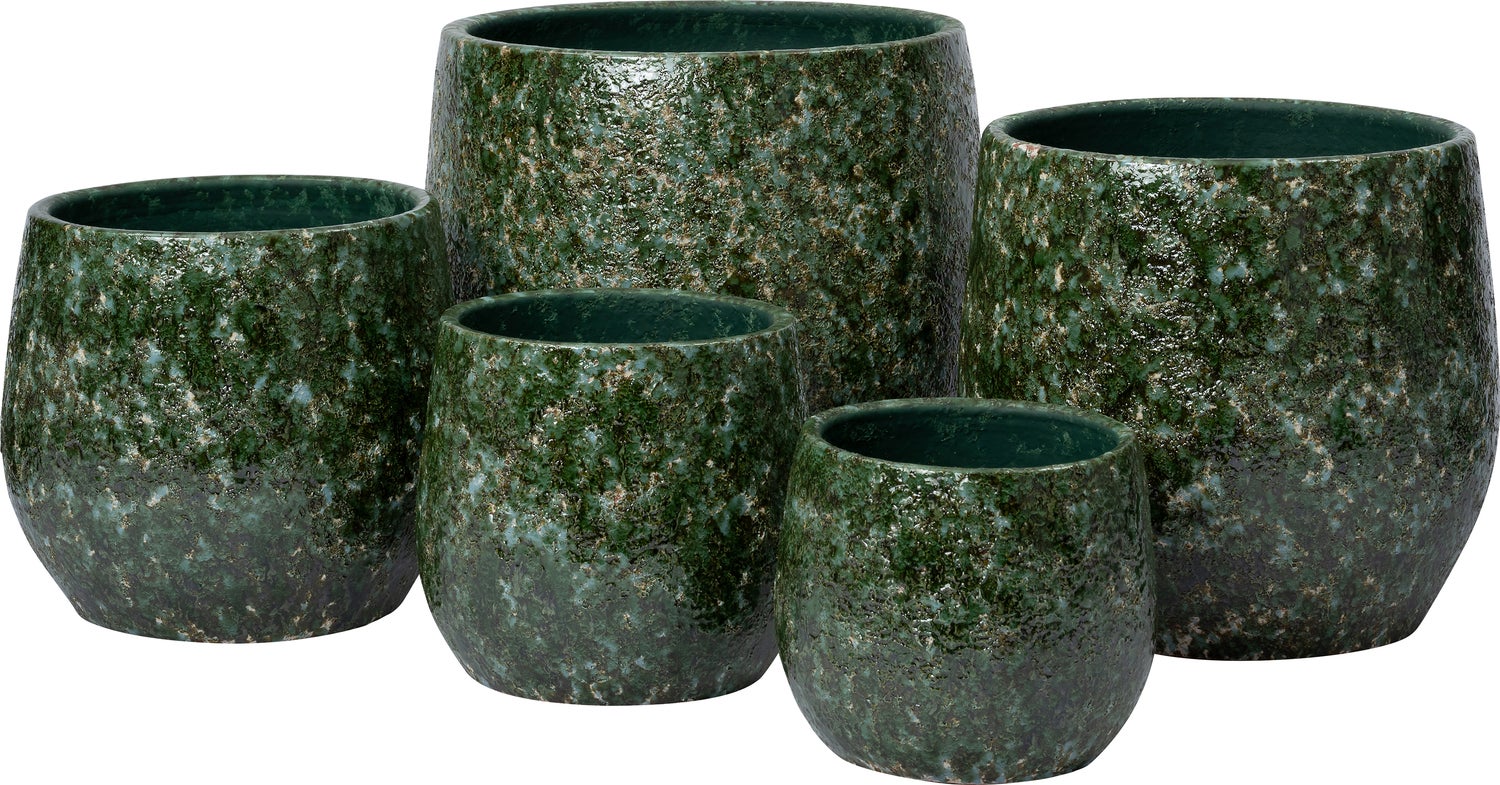 Intratuin bloempot Leca groen D 26 H 24 cm