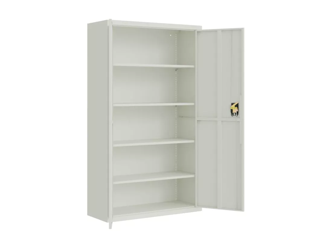 Classeur gris clair 105x40x180 cm acier