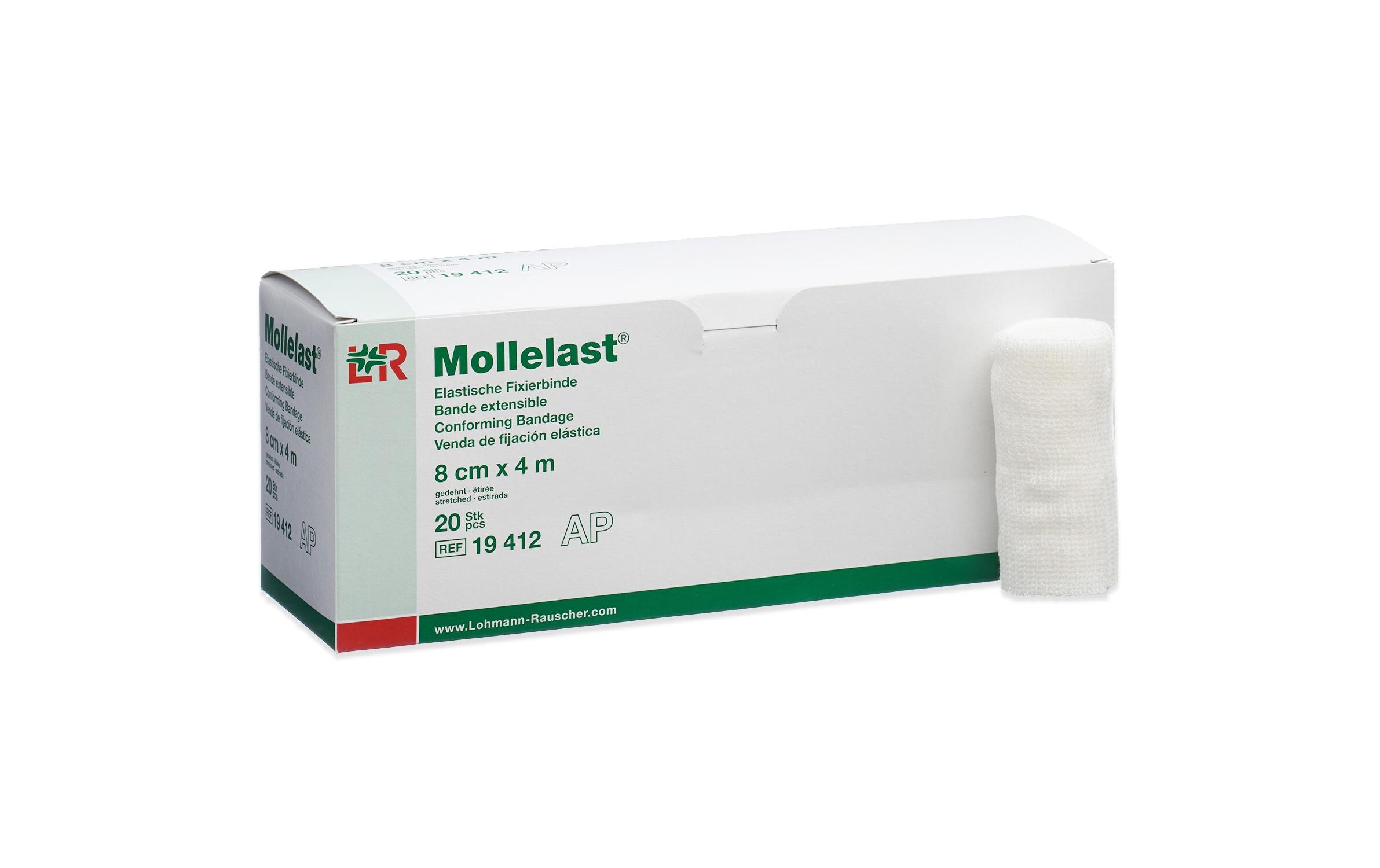 Mollelast Binde 20 StückElastische Fixierbinde