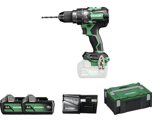 HiKOKI DS18DCWPZ accuboormachine inclusief 2 accu's (5,0 Ah) en lader