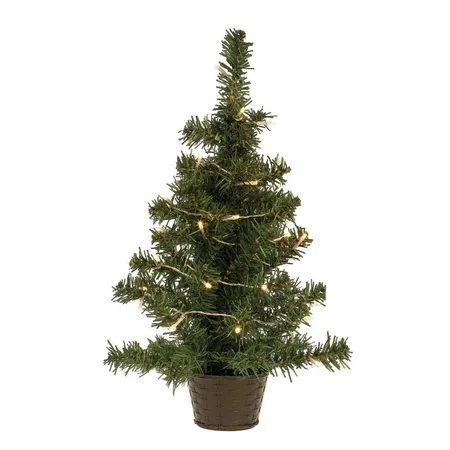 Idena 35er LED Tannenbaum, 55 cm, warmweiß, für Innen, batteriebetrieben