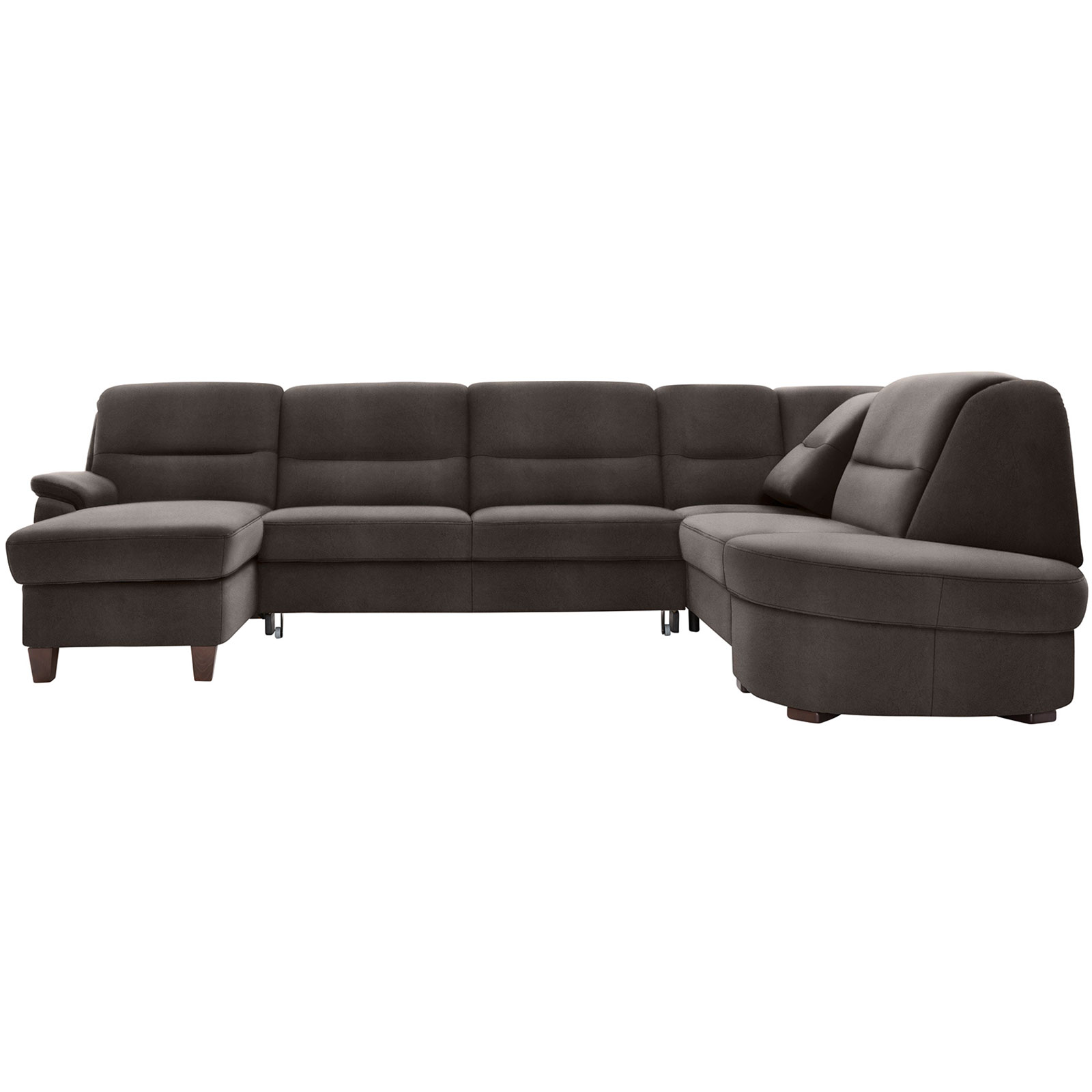 polsterpower Wohnlandschaft - Saddle anthrazit - Basismodell - links