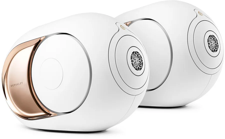 Devialet Phantom I 108 dB Gold   Tree Blanc mat (la paire) Enceintes connectées