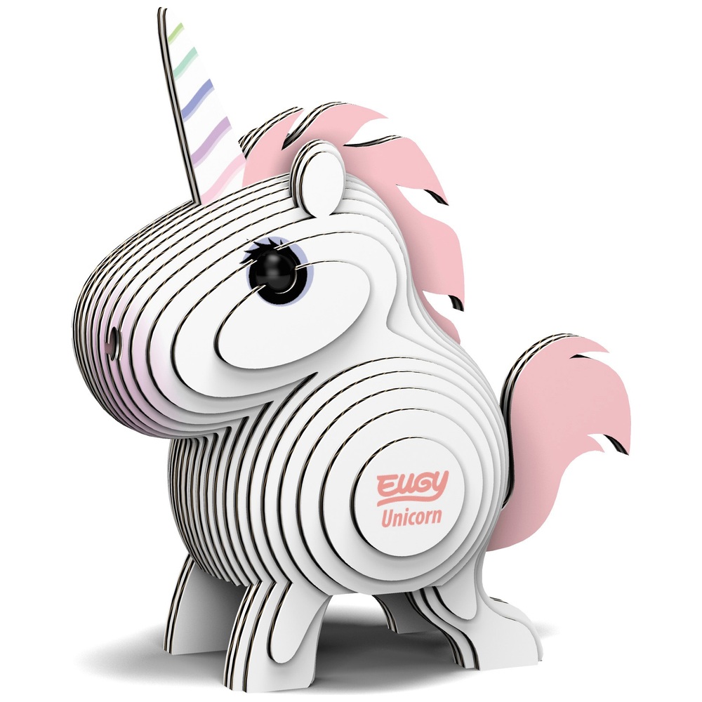 EUGY Einhorn 3D-Kartonmodellbausatz
