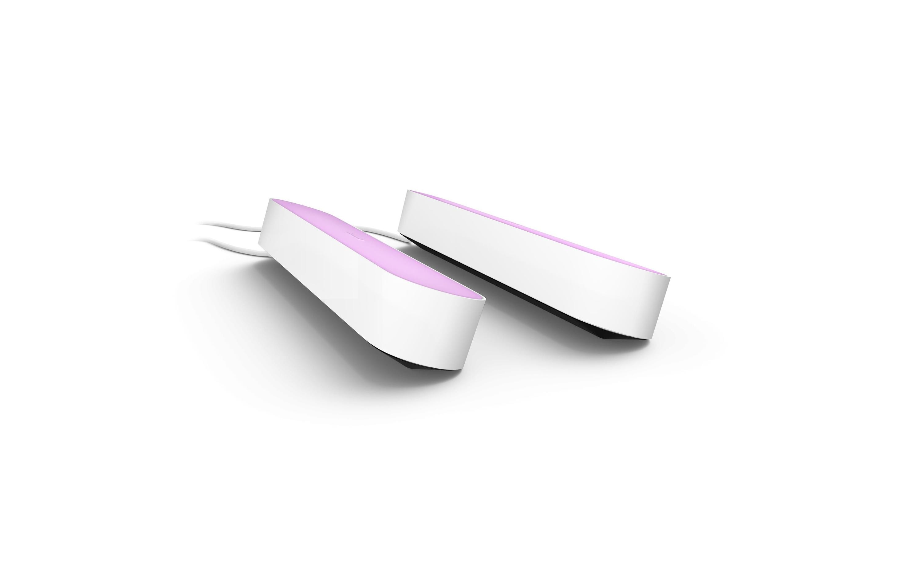 White & Color Ambiance Play 2er-Pack Lightbar Basis WeissHue Light Bar, Weiss (2 Stück)