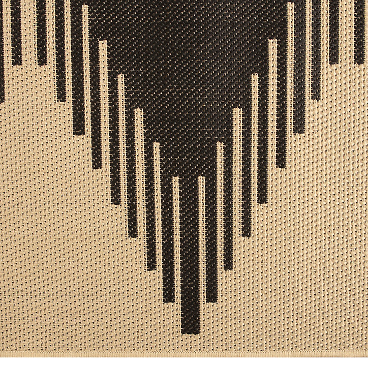 Tapis tissé plat Izel ethnique naturel L.200 x l.150 cm