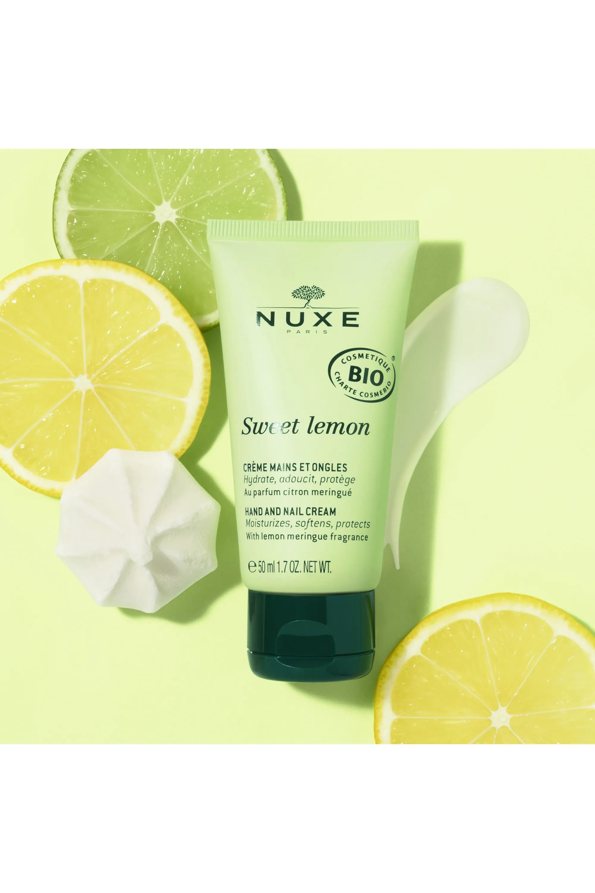 Nuxe Crème mains et ongles Sweet Lemon bio-50 ml