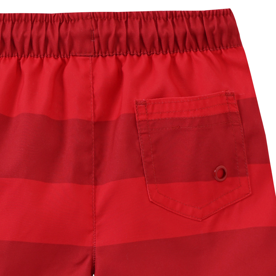 Famy Baby Badeshorts mit Streifen dunkelrot / hellrot