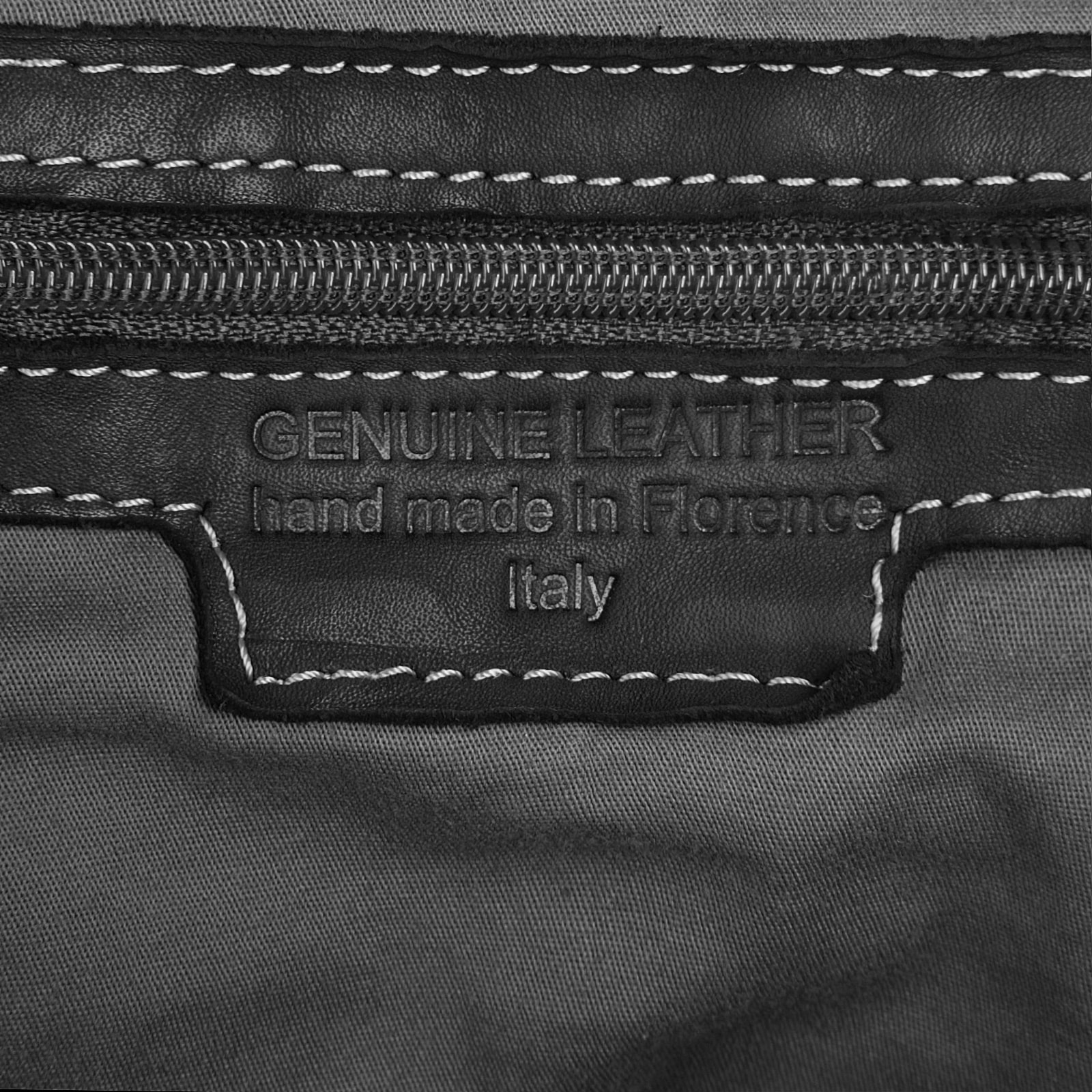 X-Zone Laptoprucksack echt Leder, Made in Italy