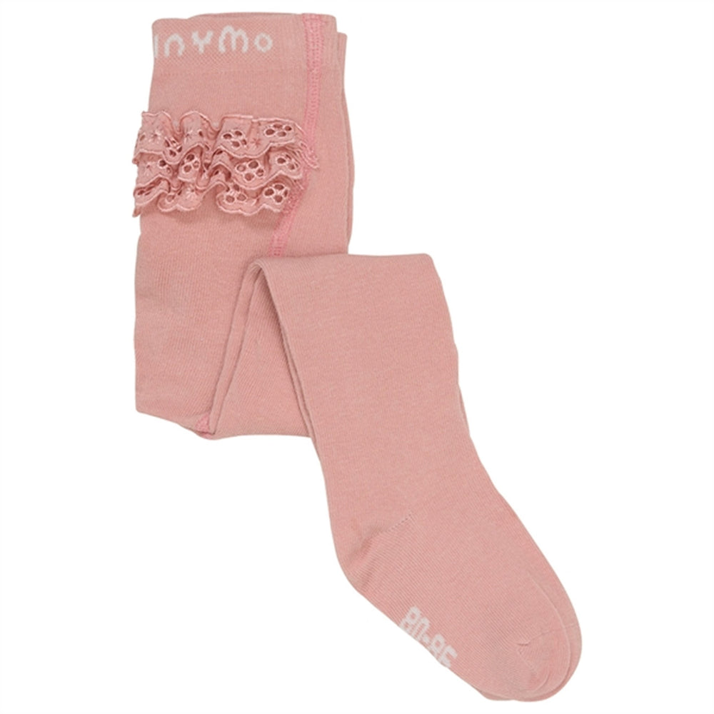 Køb Minymo Rose Cloud Strømpebukser m. Blonder NOOS