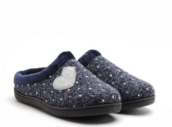 Plumaflex roal chaussons femme r12221 bleu