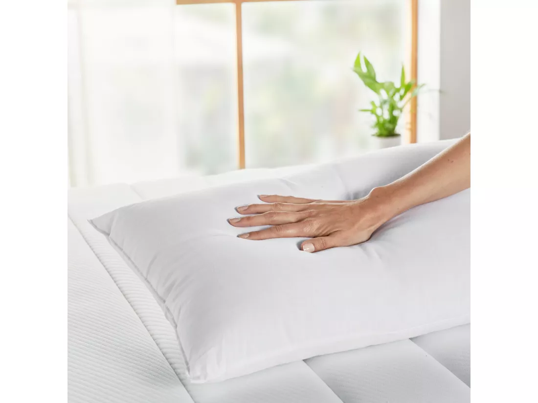 Oreiller en fibres avec traitement antiallergique