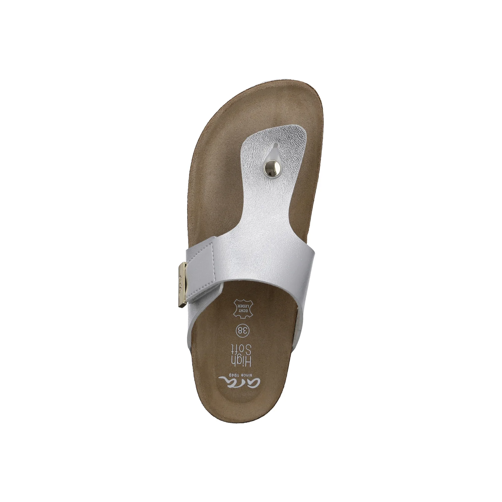 Pantolette Maui silber