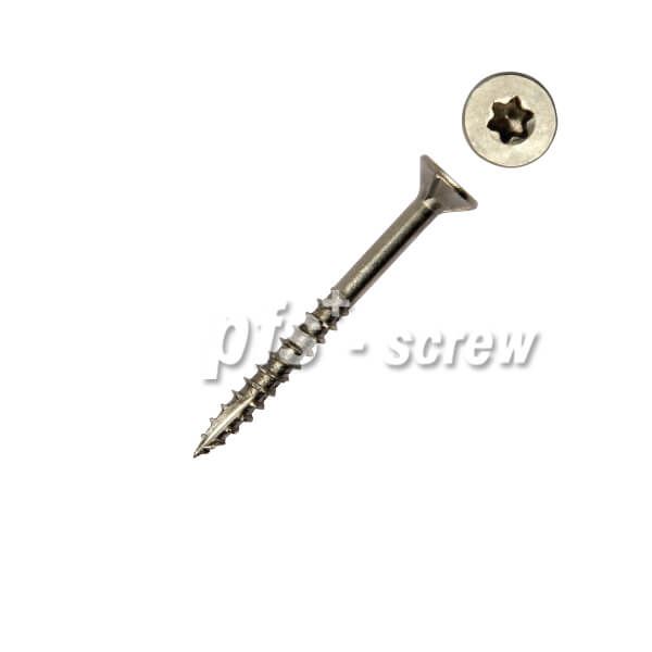 Spaanplaatschroef torx met boorpunt 4.0x60mm RVS (200 stuks)